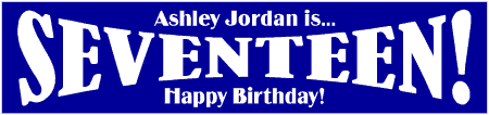 BIG Seventeen Double Arch Birthday Banner