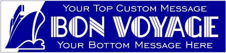 Bon Voyage Classic Style Banner