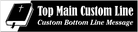 Contemporary Custom 2-Line Bible Banner