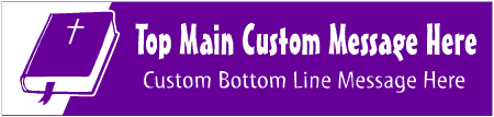 Casual Custom 2-Line Bible Banner