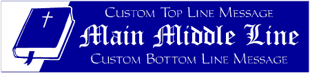 Classic Custom 3-Line Bible Banner