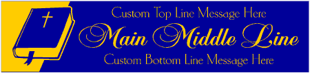 Formal Style Custom 3-Line Bible Banner