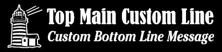Contemporary Custom 2-Line Lighthouse Banner