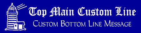 Classic Custom 2-Line Lighthouse Banner