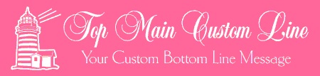 Formal Style Custom 2-Line Lighthouse Banner