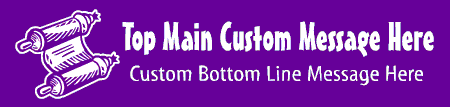 Casual Custom 2-Line Scroll Banner