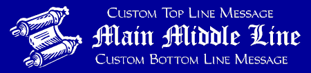 Classic Custom 3-Line Scroll Banner