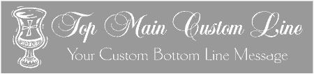 Formal Style Custom 2-Line Chalice Cup Banner