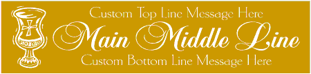 Formal Custom 3-Line Chalice Cup Banner