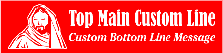Contemporary Custom 2-Line Biblical Man Banner