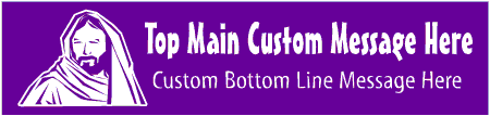 Casual Custom 2-Line Biblical Man Banner