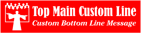 Contemporary Custom 2-Line Choir Banner