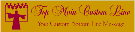 Formal Style Custom 2-Line Choir Banner