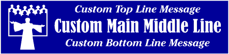 Contemporary Custom 3-Line Choir Banner