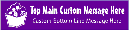 Casual Custom 2-Line Family Reading Banner
