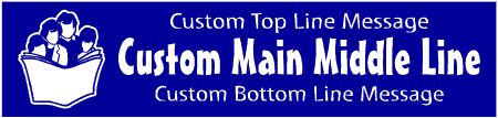 Casual Custom 3-Line Family Reading Banner