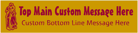 Casual Custom 2-Line Couple Embracing Banner