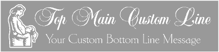 Formal Style Custom 2-Line Mother Child Hug