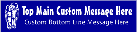 Casual Custom 2-Line Children Banner