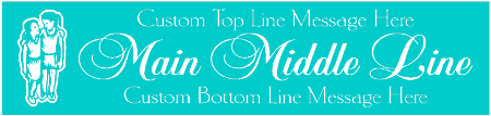 Formal Style Custom 3-Line Children Banner