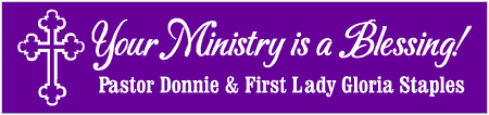 Ministry is a Blessing Pastor Appreciation Banner
