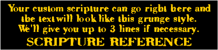 Grunge Style Custom Scripture Banner