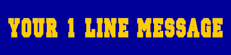 1 Line Varsity Sports Style Banner