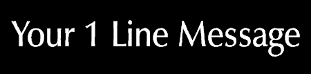 1 Line Refined Style Banner