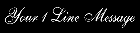 1 Line Elegant Formal Script Banner