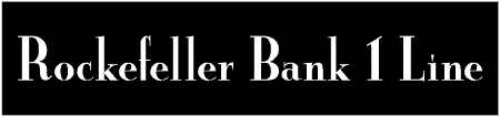 Rockefeller Bank 1 Line Custom Text Banner