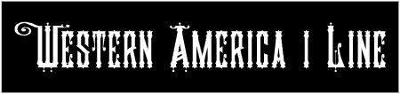 Western America 1 Line Custom Text Banner