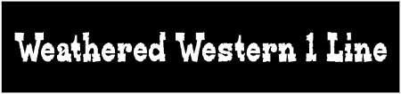 Weathered Western 1 Line Custom Text Banner