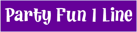 Party Fun 1 Line Custom Text Banner