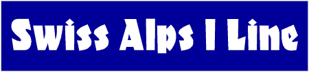 Swiss Alps 1 Line Custom Text Banner