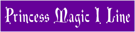 Princess Magic 1 Line Custom Text Banner