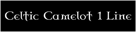 Celtic Camelot 1 Line Custom Text Banner