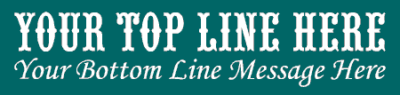 2 Lines Old-Fashioned Homestyle Banner