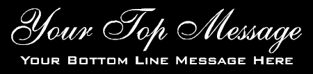 2 Lines Formal Elegant Script Top Main Banner