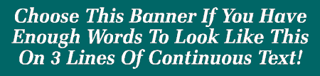 3 Lines Continuous Text Serif Italic Style Banner