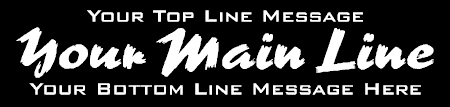 3 Lines Main Broad Script Banner