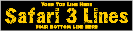 Safari 3 Line Custom Text Banner