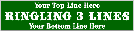Ringling 3 Line Custom Text Banner