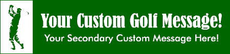 Golf 2-Line Custom Banner