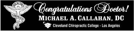 Chiropractic School Graduation Banner