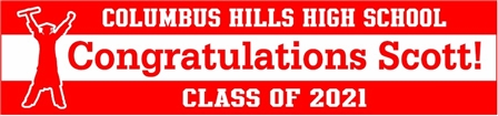 Happy Male Grad Graduation Banner