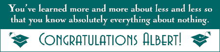 Everything About Nothing Graduation Banner