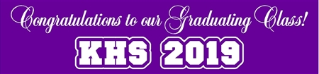 School Acronym & Class Year Outlined Banner