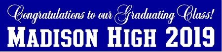 Congratulations Graduating Class Script Banner