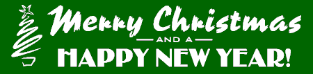 Merry Christmas And A Happy New Year Banner