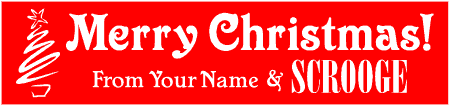 Merry Christmas Scrooge Banner